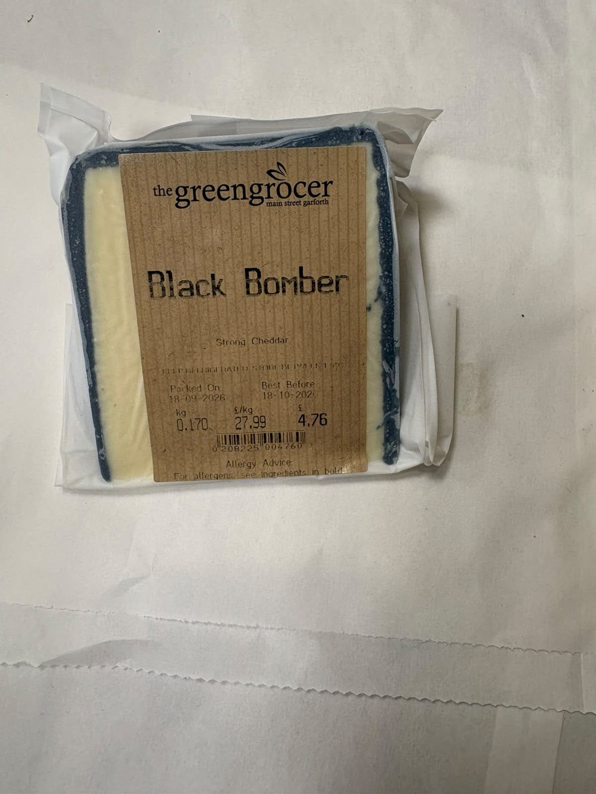 Black Bomber strong Cheddar 175g
