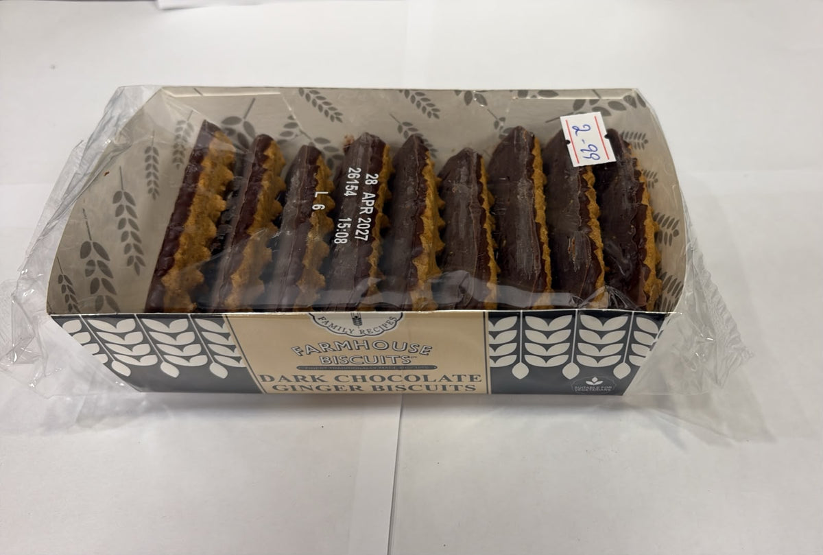 Dark Choc Ginger Biscuit