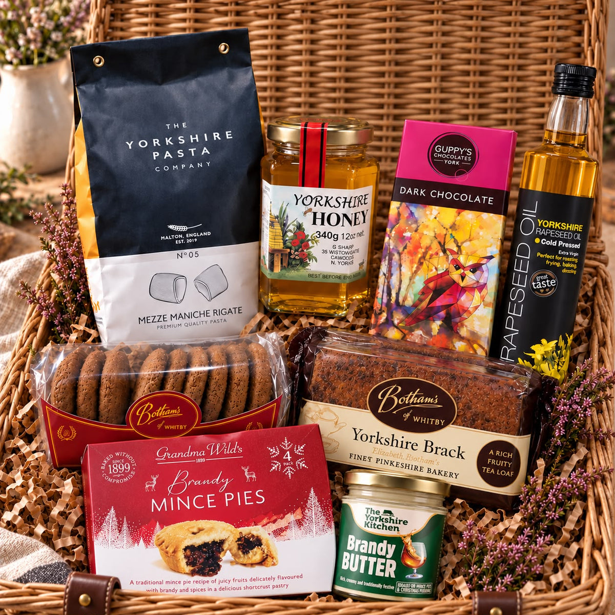 Classic woven Festive Yorkshire Treat Hamper